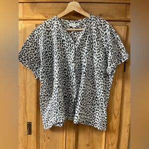 Emerson Fry Leopard Print Blouse
